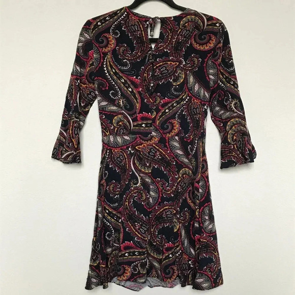 Banana Republic Navy Blue Paisley Dress - Picture 3 of 4